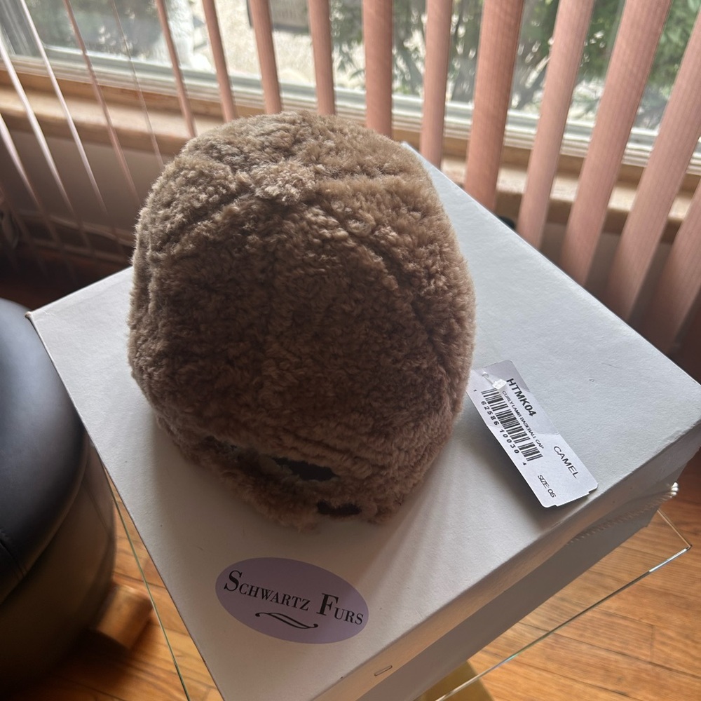 Brown Shearling Hat